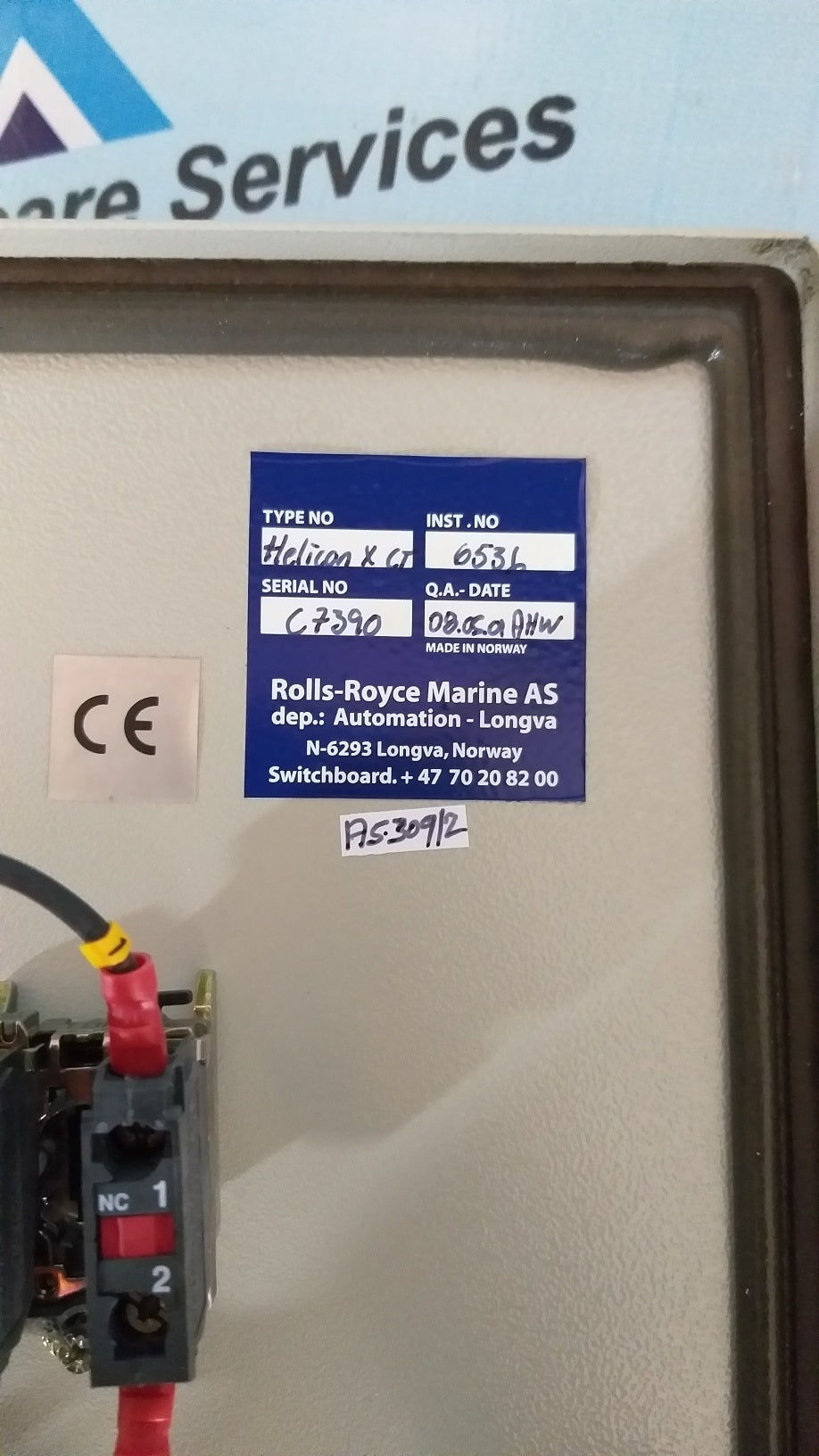 Rolls-Royce Remote Control System Node 20-Actuator Pitch TCNS-Compass Thruster