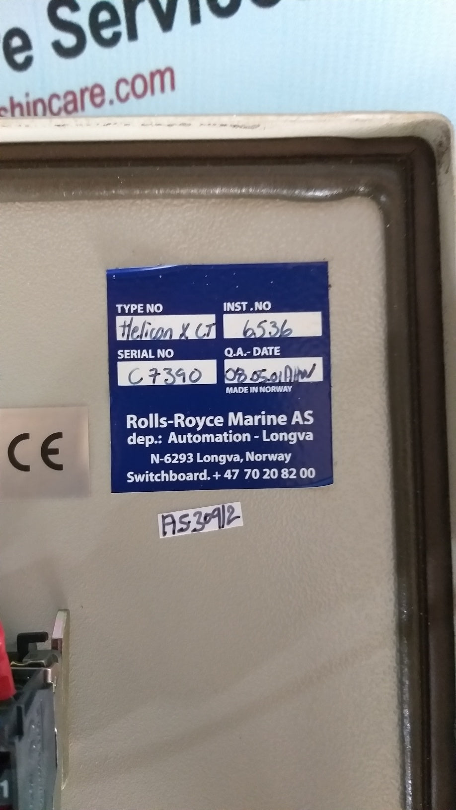 Rolls-Royce Remote Control System Node 20-Actuator Pitch TCNS-Compass Thruster