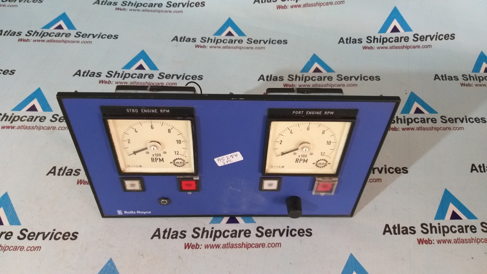 Rolls-Royce STBD-PORT Engine Rpm Control Panel