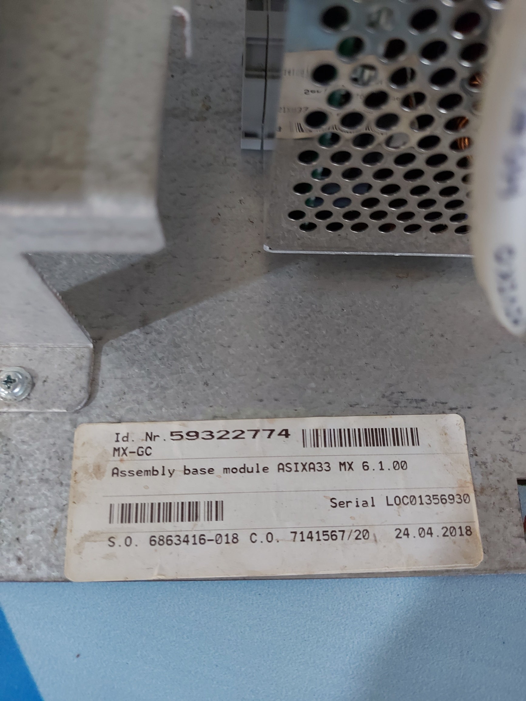 SCHINDLER MX-GC ASIXA33 MX 6.1.00 ASSEMBLY BASE MODULE