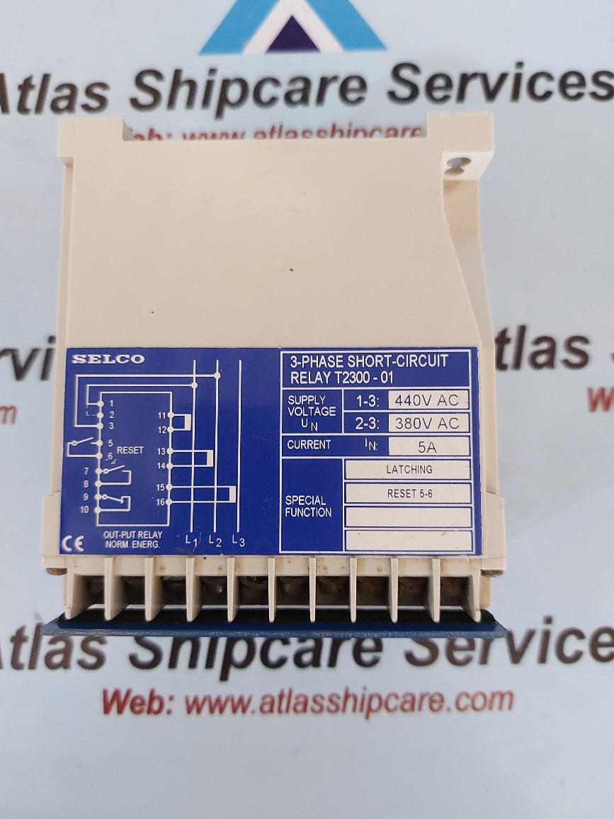 Selco T2300 3-Phase Short-Circuit Relay T2300-01