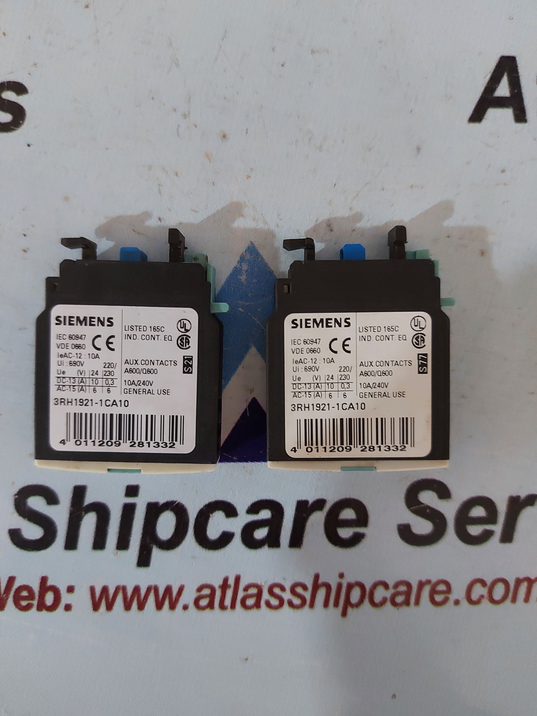 Siemens 3RH1921-1CA10 Auxiliary Contact Block