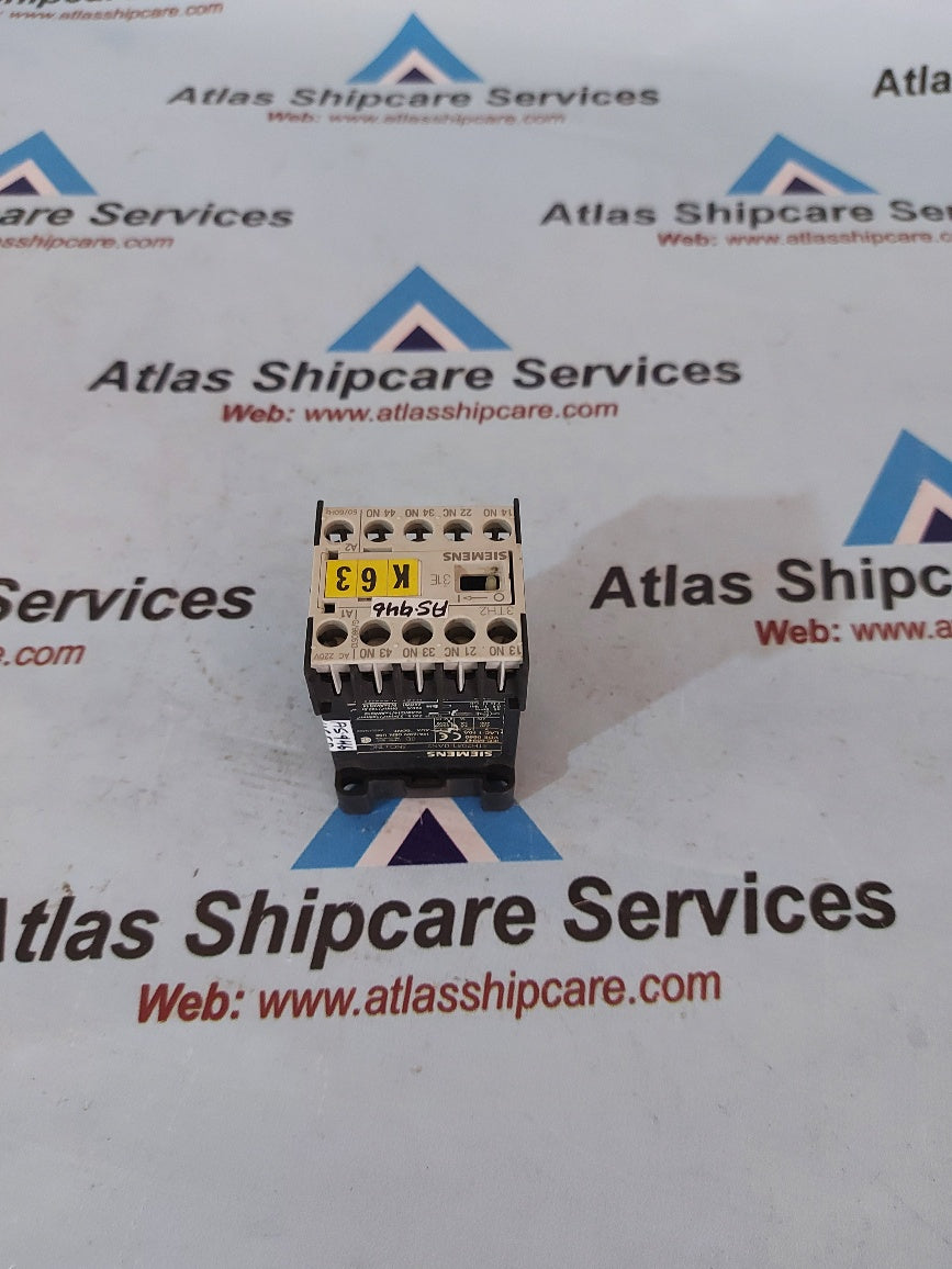 Siemens 3TH2031-0AN2 Control Relay 3NO+1NC 10 Amp