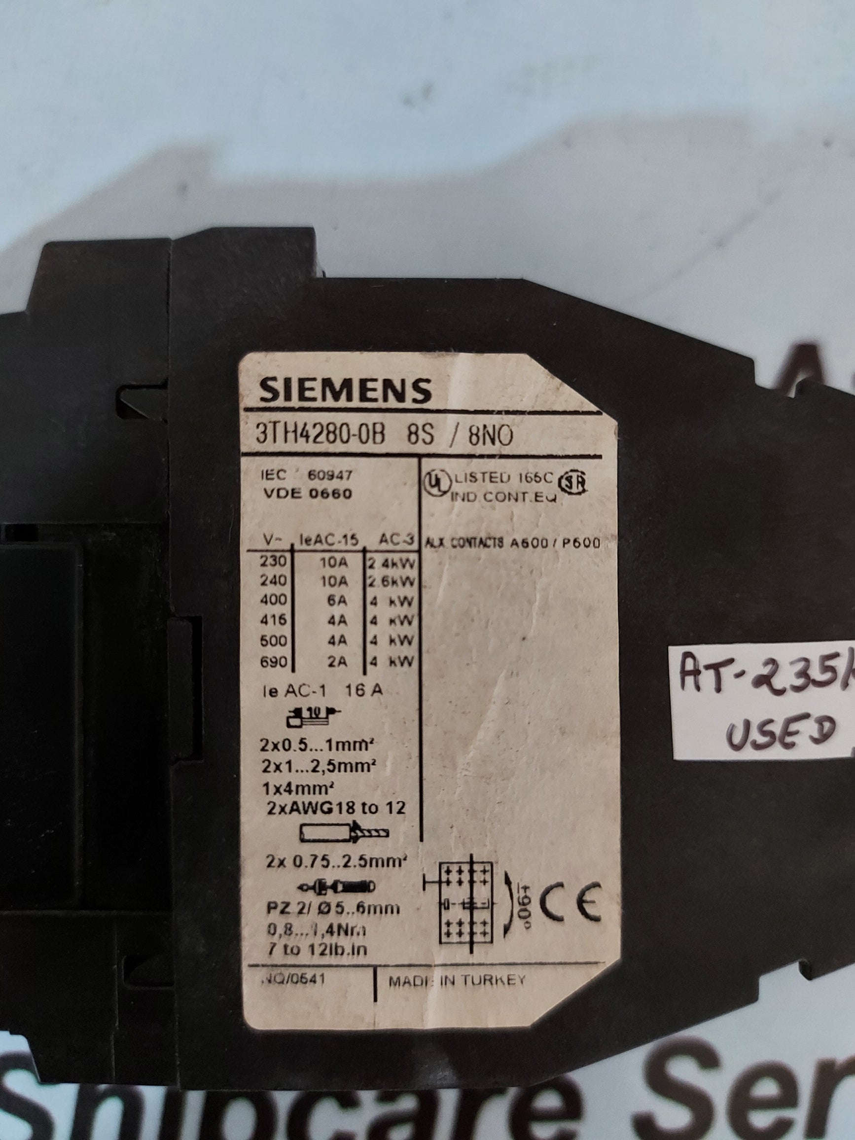 Siemens 3TH4280-0B Contactor Relay
