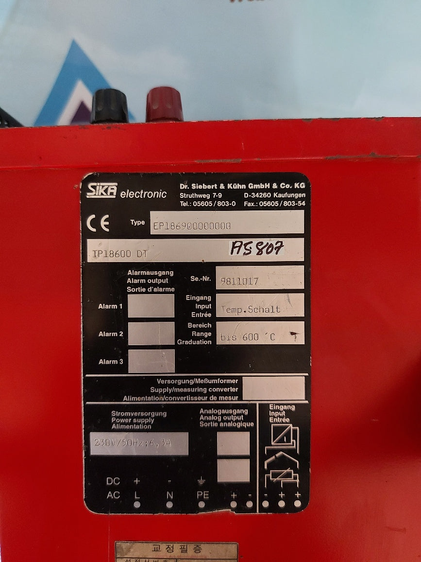 Sika Electronic TP18600 DT Temperature Calibrator