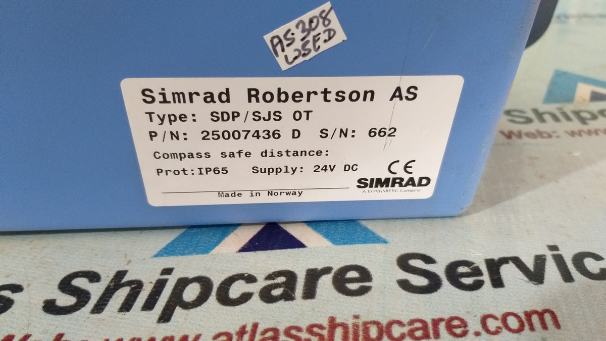 Simirada Ship Simrad Rodertson SDP/SJS OT P/N 25007436 D Ship Marine Controller ...
