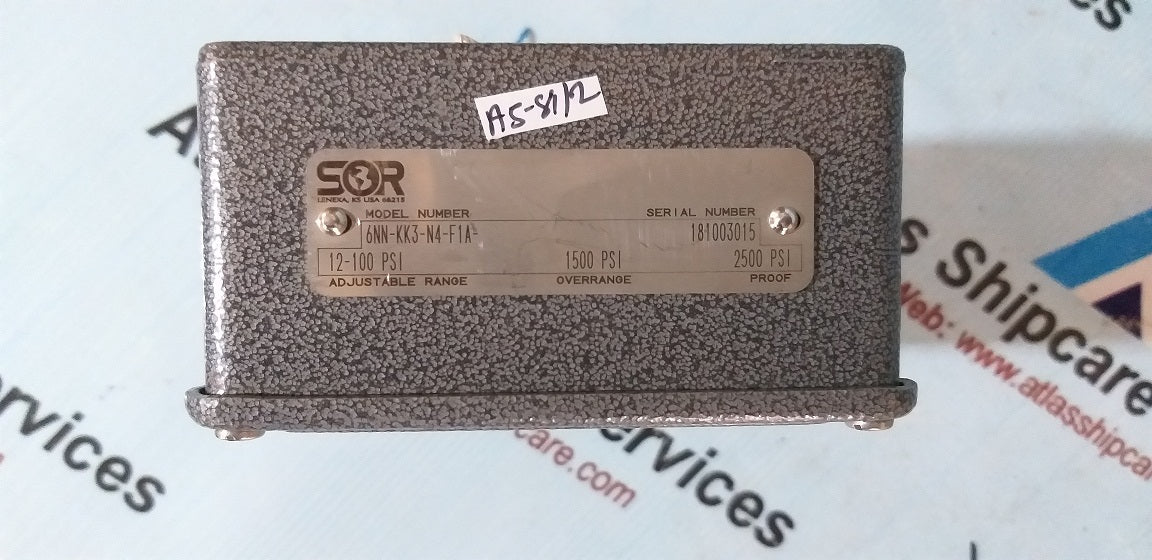 Sor 6NN-KK3-N4-F1A Pressure And Vacuum Switch