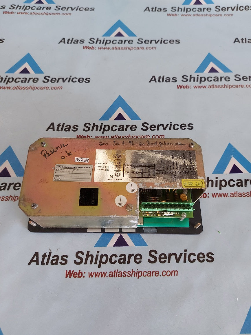 Stn Systentechnik BAT 426 B Diesel Management Unit Alarm Panel 271.135 587