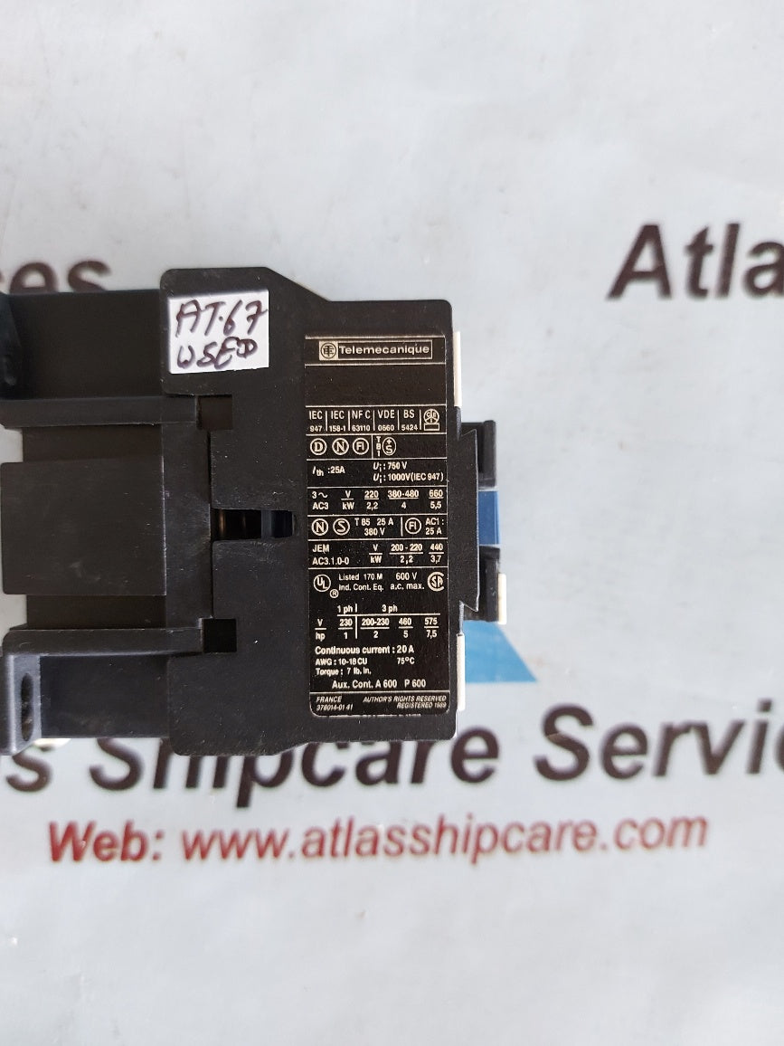 Telemecanique LC1 D09 10 Contactor