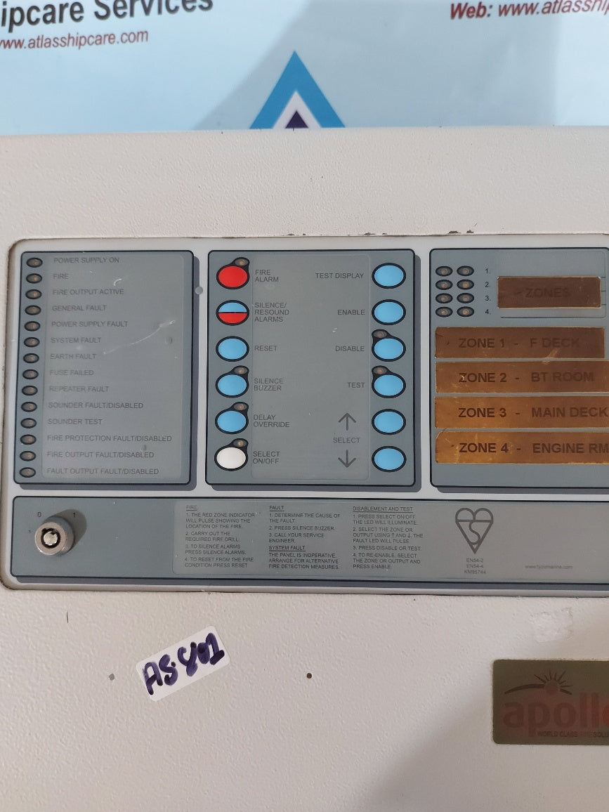 Tyco T1204 Fire Alarm Control Panel