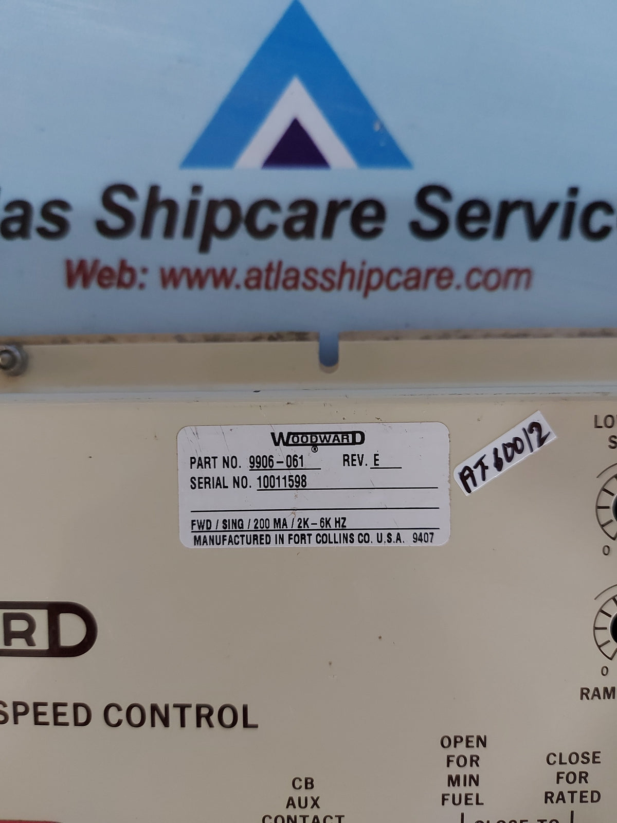 WOODWARD 9906-061 2301A LOAD SHARING & SPEED CONTROL