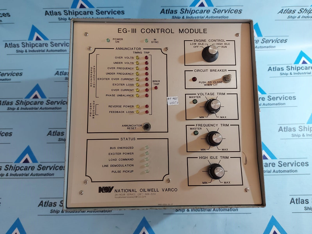NOV EG-III ENGINE GENERATOR CONTROL MODULE